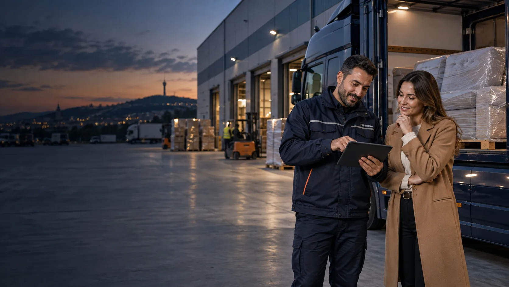 Lojistik planını müşteriyle değerlendiren Cervan çalışanı